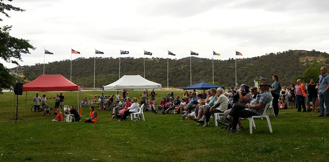 A good crowd attended the awards ceremony.