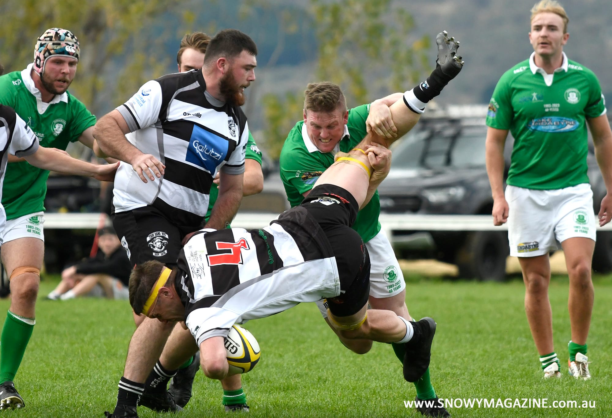 Liam Pepper in defensive mode.