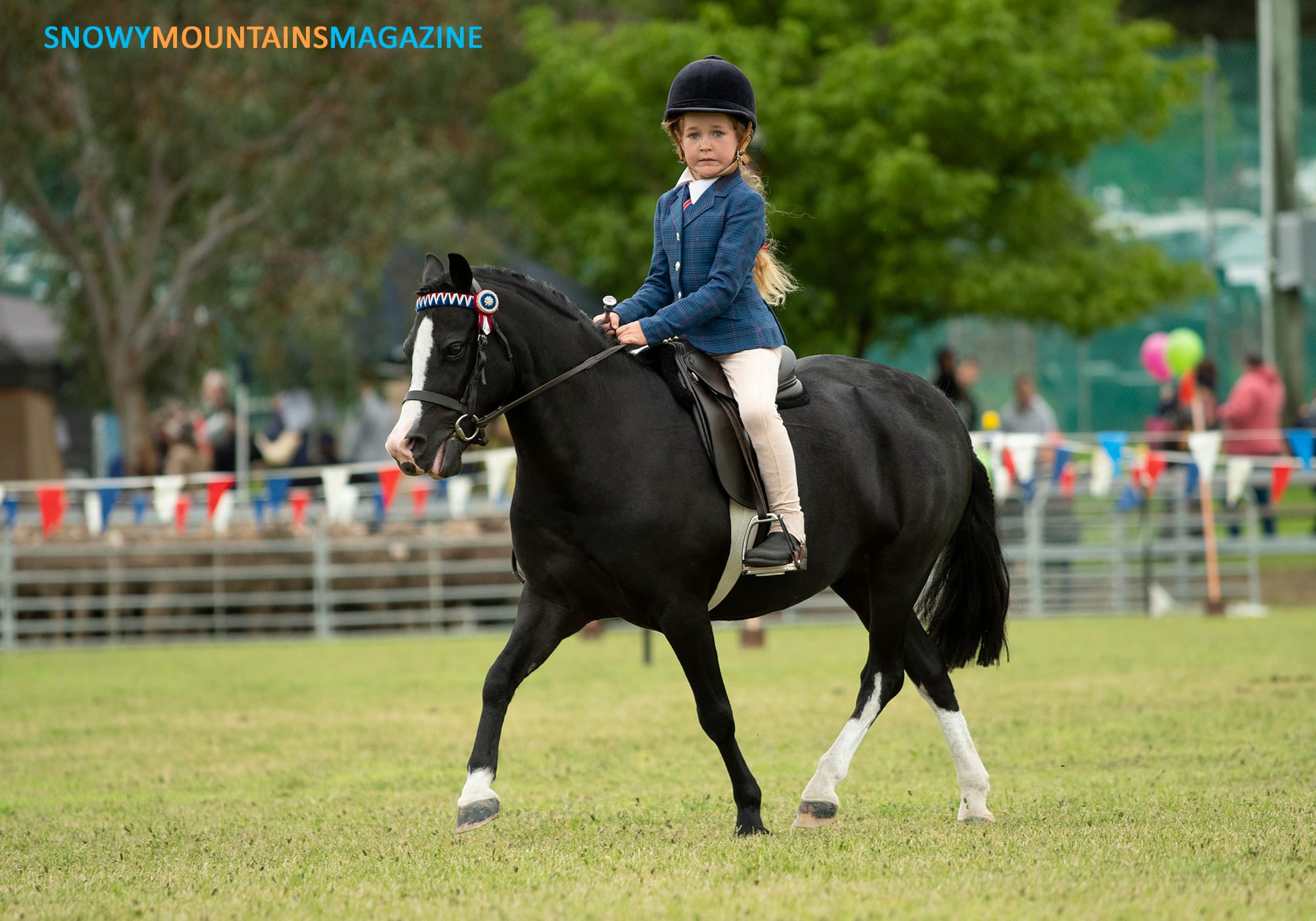 Macey Whitby riding Miss Toffee.