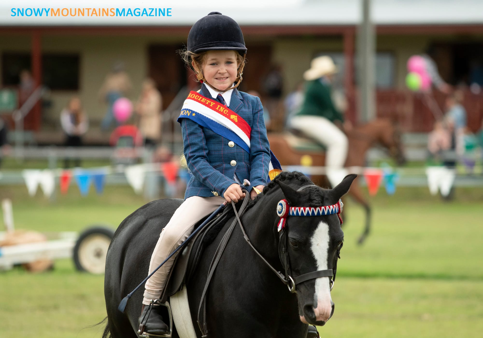 Macey Whitby riding Miss Toffee.