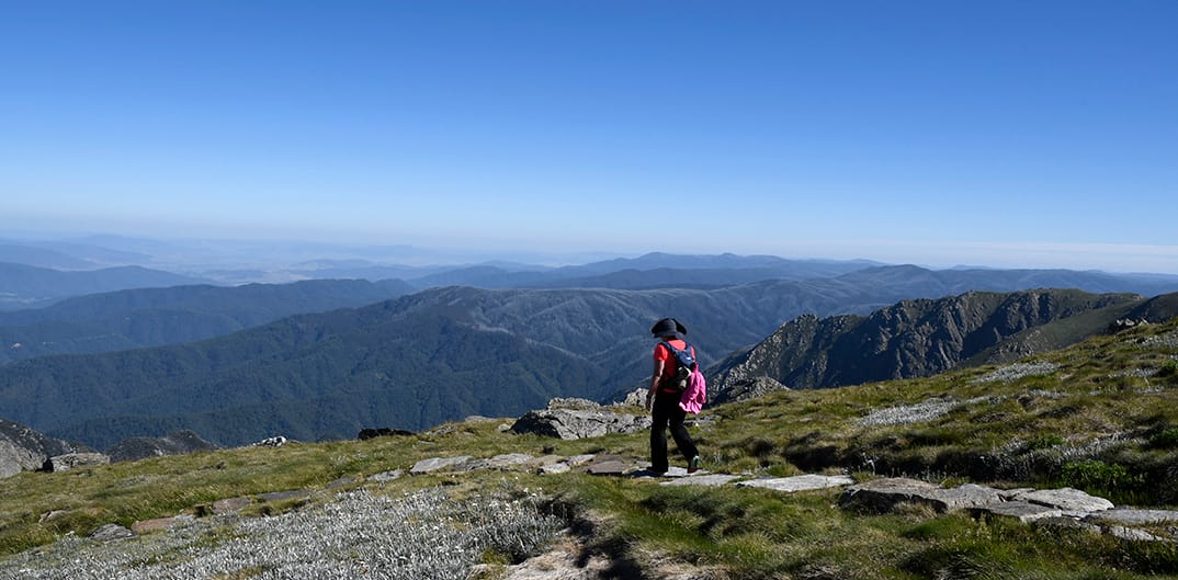 Views walking the Main Range Track