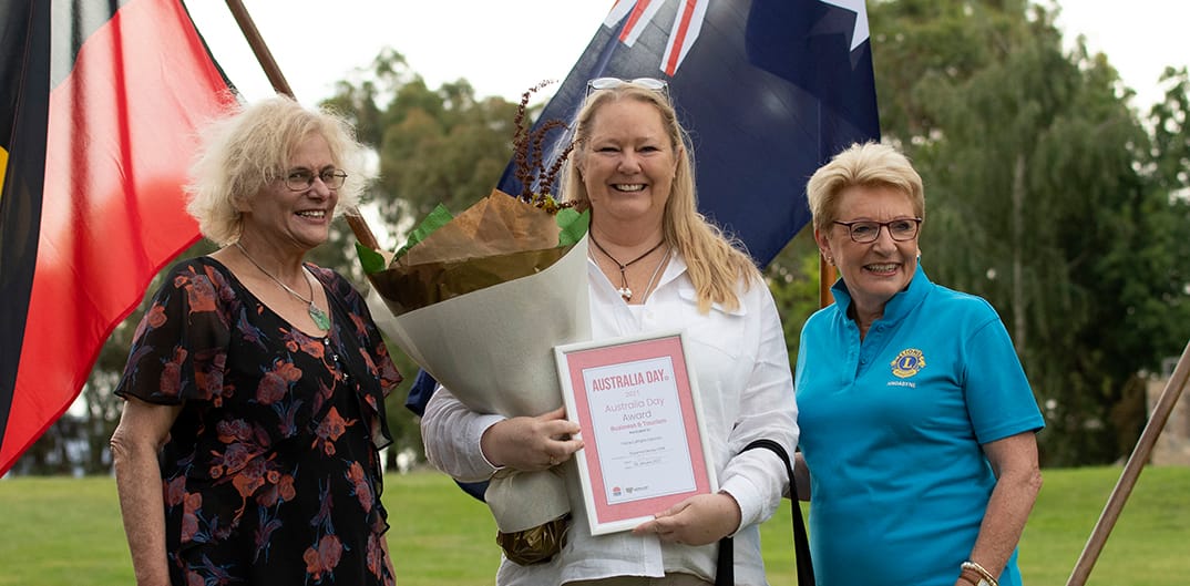 Fiona Latham-Cannon was awarded for her efforts in Business and Tourism.