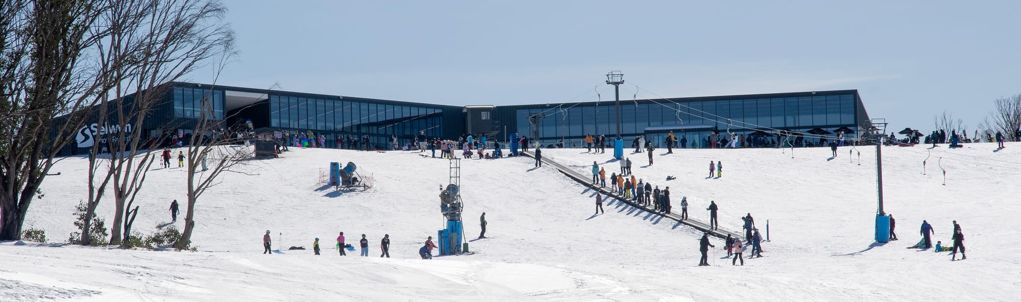 The view looking back to the new Selwyn Centre.