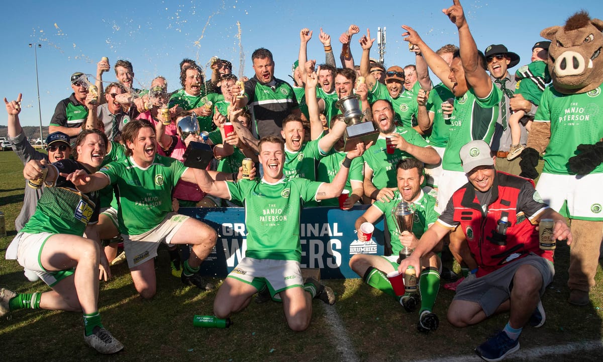 Jindabyne Bushpigs win third straight rugby premiership Post feature image