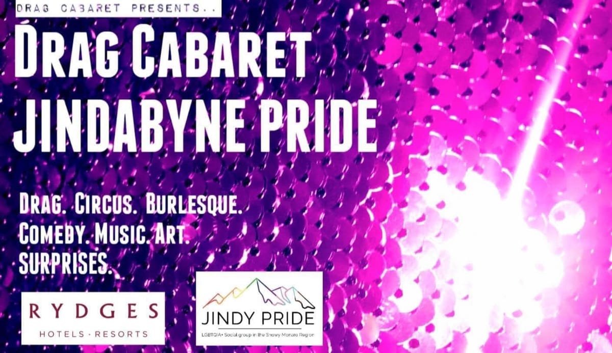 Drag Cabaret Jindabyne Pride Post feature image