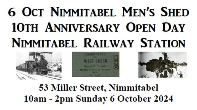 Nimmitabel Railway Station Open Day Post feature image