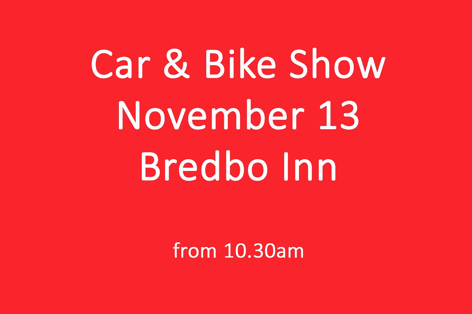 Car & Bike Show Bredbo Post image