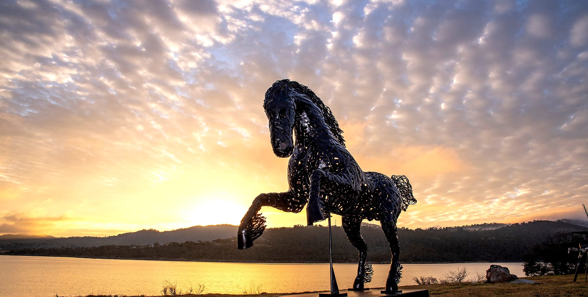 Lake Light Sculpture Post image