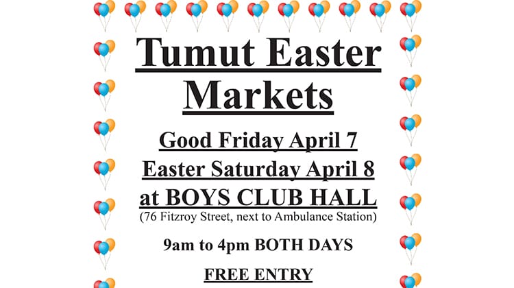 Tumut Easter Markets 2023 Post feature image